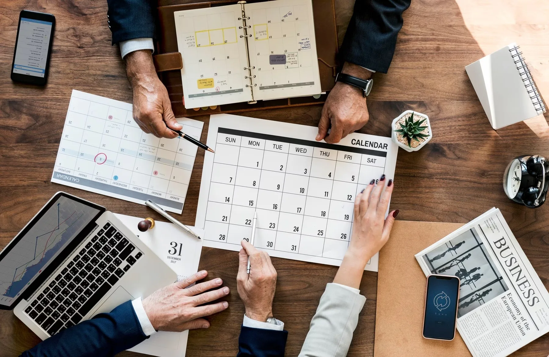 Planning around a shared calendar
